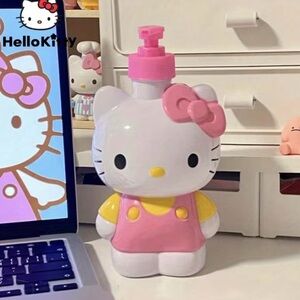 {NEW} Hello Kitty Pink and Yellow Doll Soap Lotion Dispenser